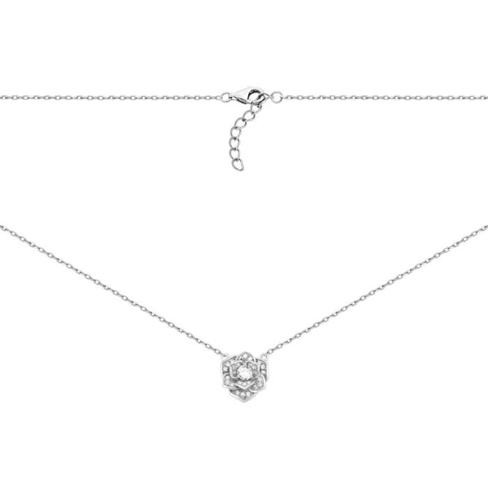 Срібне кольє з фіанітами. Артикул UG5SN37822