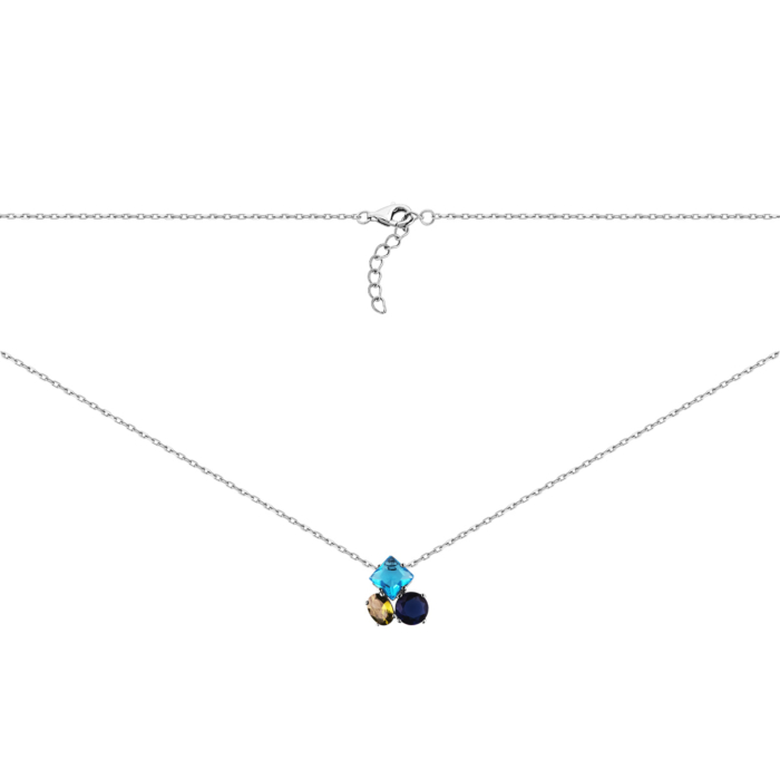 Срібне кольє з crystal. Артикул UG5SN38036-W