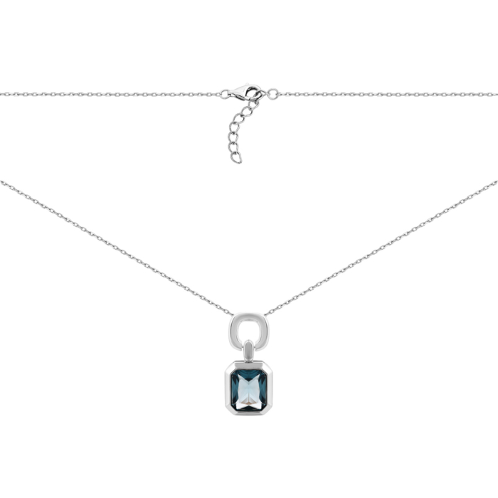 Срібне кольє з crystal. Артикул UG5SN38155-Y