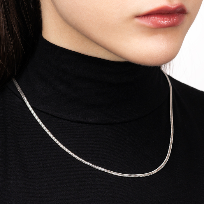 Срібний ланцюжок. Артикул SNK OVL 260 Rod-L/12