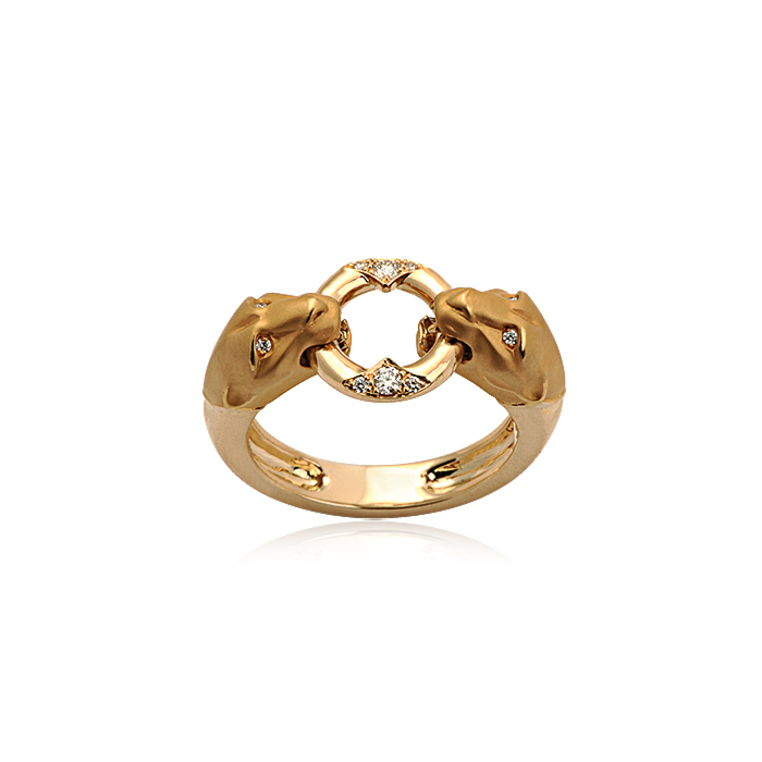 Каблучка з жовтого золота Magerit з діамантами 1404.1-R/05/8352