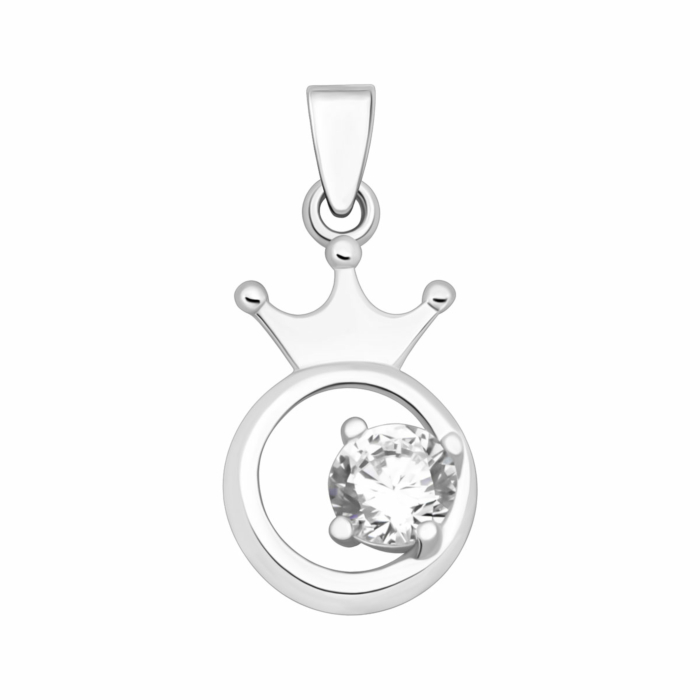 Срібна підвіска з фіанітом. Артикул UG5SP00125