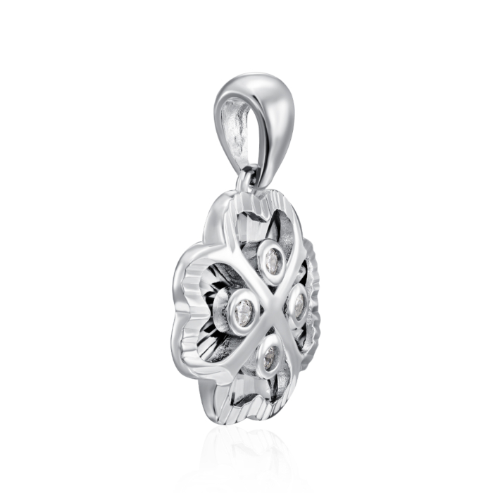 Срібна підвіска з фіанітами. Артикул SP00377-P/12/1