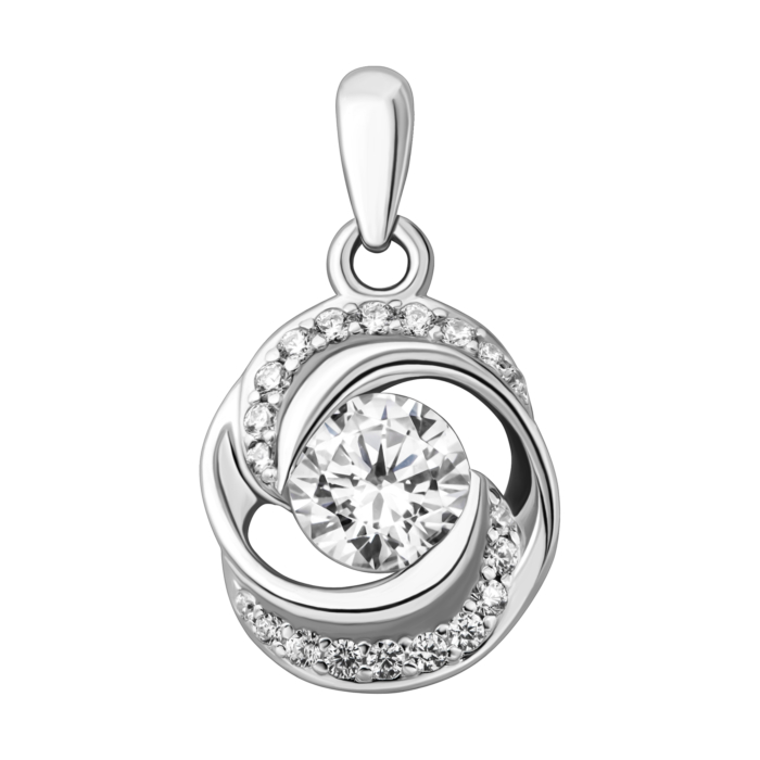 Серебряная подвеска с фианитами. Артикул UG5SP00393