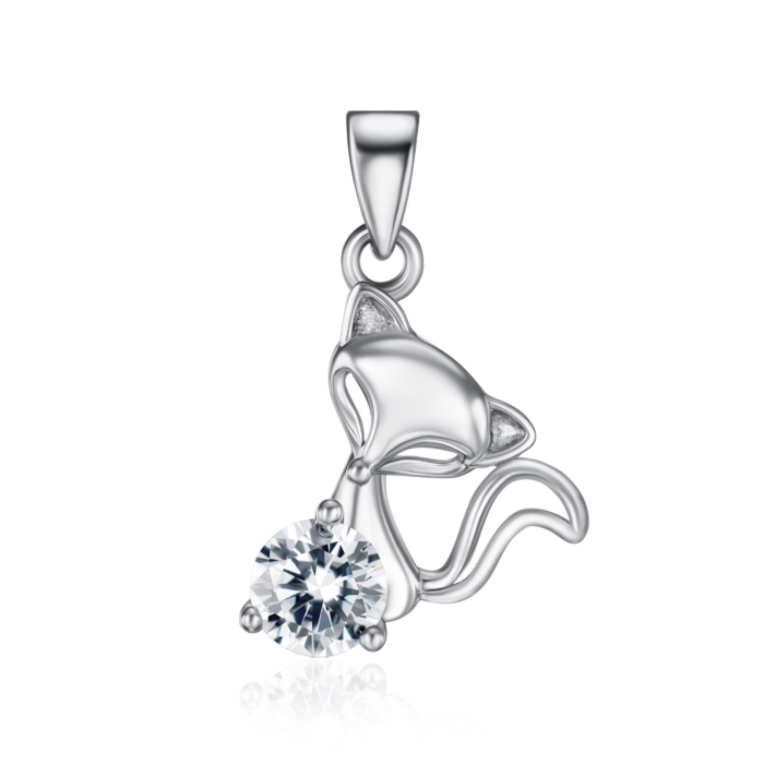 Срібна підвіска з фіанітом. Артикул SP00880-P/12/1