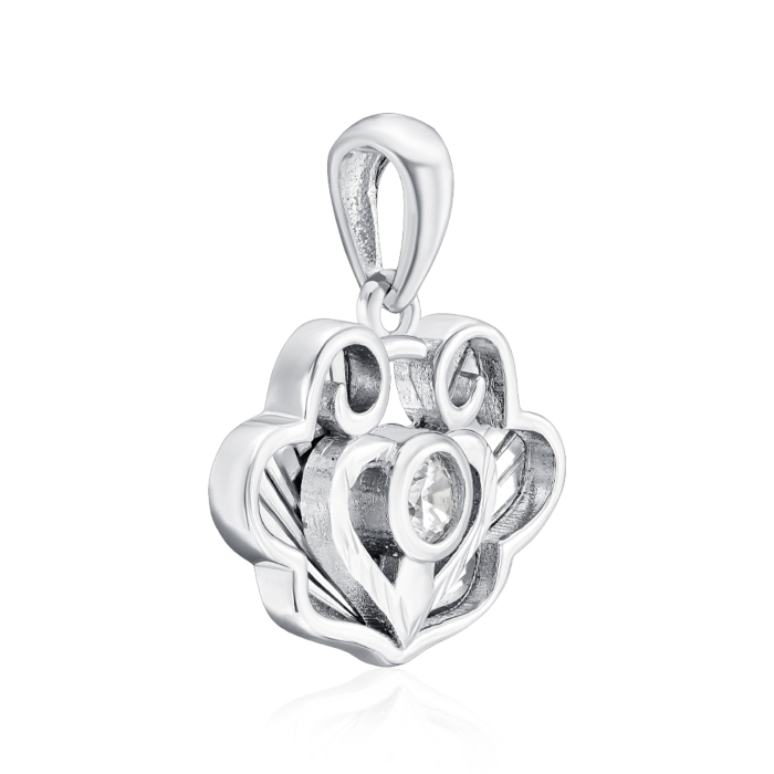 Срібна підвіска з фіанітом. Артикул SP00420-P/12/1