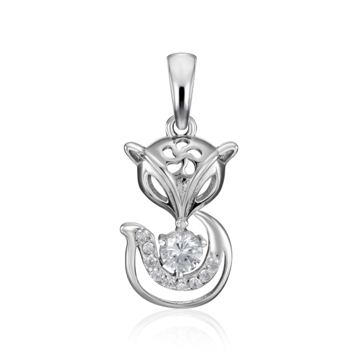 Срібна підвіска з фіанітами. Артикул SP00447-P/12/1