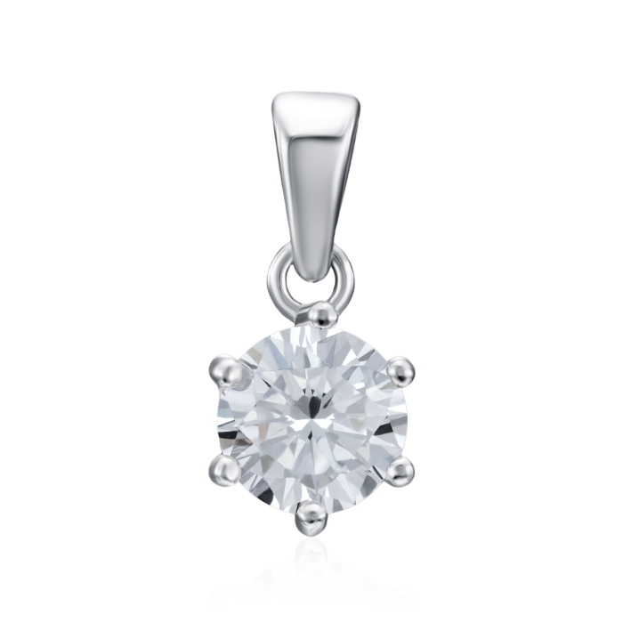 Срібна підвіска з фіанітом. Артикул SP00979-P/12/1