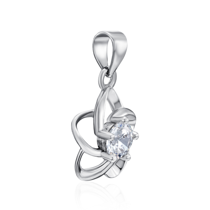 Срібна підвіска з фіанітом. Артикул SP00982-P/12/1