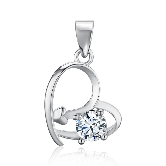 Серебряная подвеска с фианитом. Артикул SP00986-P/12/1