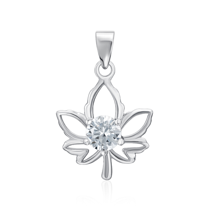Срібна підвіска з фіанітом. Артикул SP00988-P/12/1