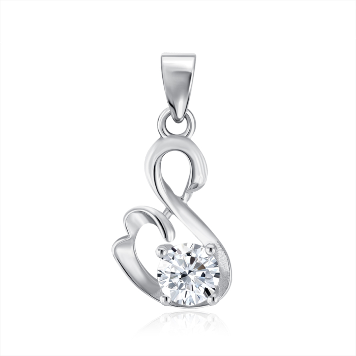 Срібна підвіска з фіанітом. Артикул SP00999-P/12/1