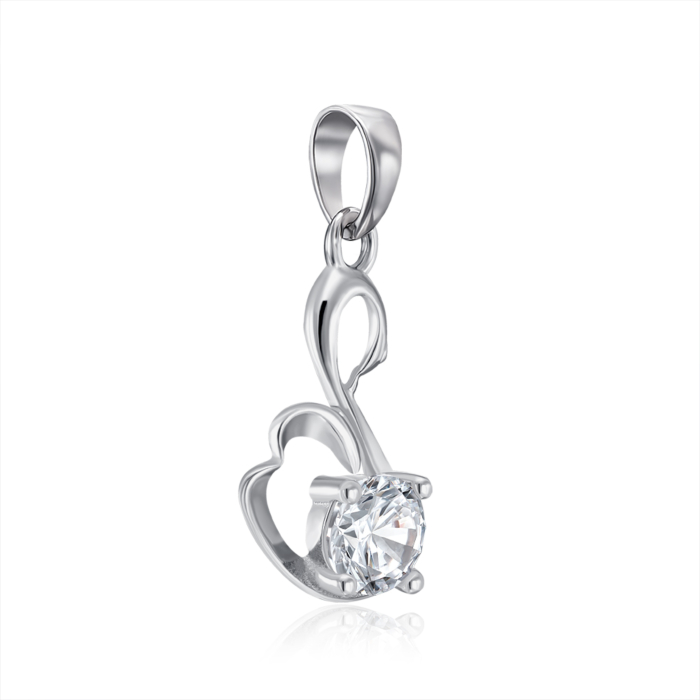 Срібна підвіска з фіанітом. Артикул SP00999-P/12/1