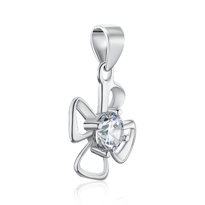 Срібна підвіска з фіанітом. Артикул SP01029-P/12/1