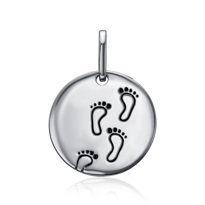 Срібна підска з емаллю. Артикул SP06130A-P/12/389