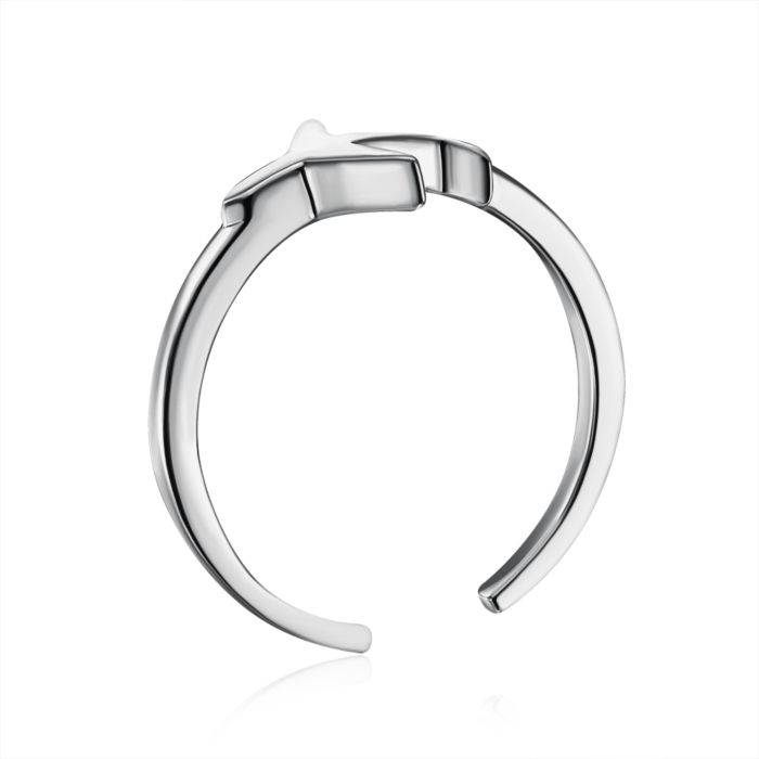 Срібна каблучка без вставки. Артикул SR12015A-R/12
