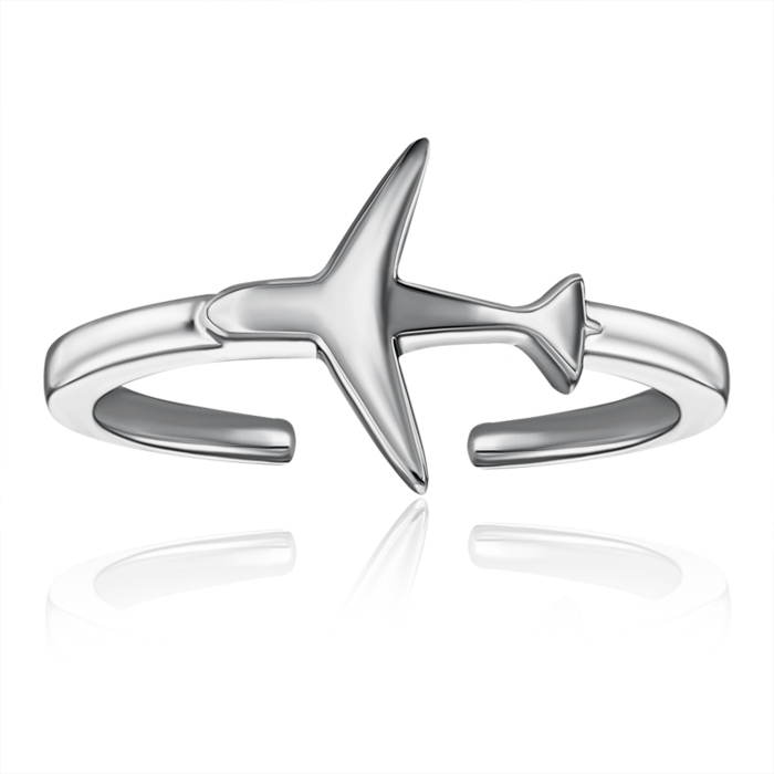 Срібна каблучка без вставки. Артикул SR12015A-R/12