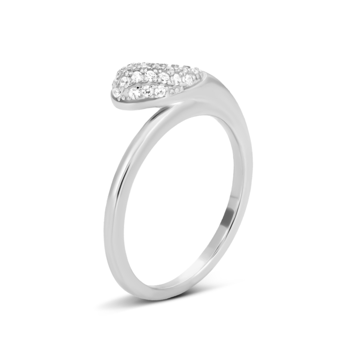 Серебряное кольцо с фианитами. Артикул UG5SR30857-BW
