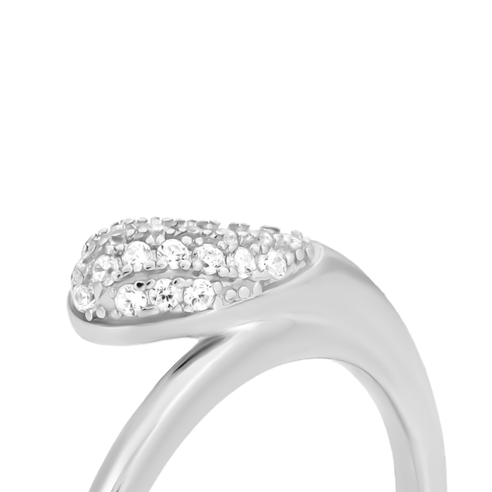 Серебряное кольцо с фианитами. Артикул UG5SR30857-BW