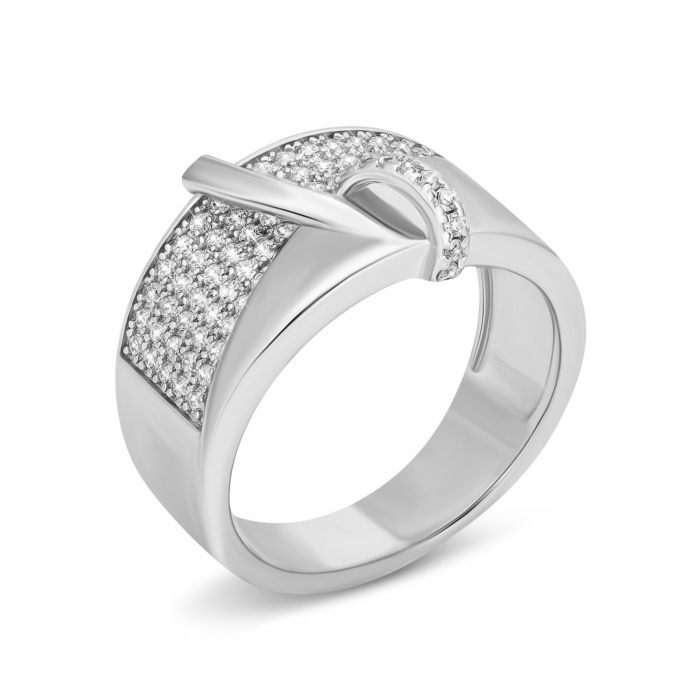Серебряное кольцо с фианитами. Артикул UG5SR37552