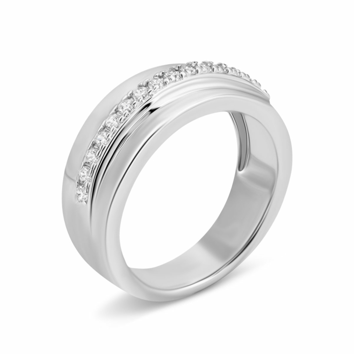 Срібна каблучка з фіанітами. Артикул UG5SR37922
