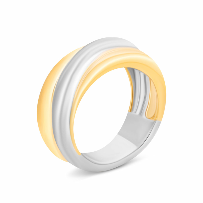 Срібна каблучка з позолотою. Артикул UG5SR38033