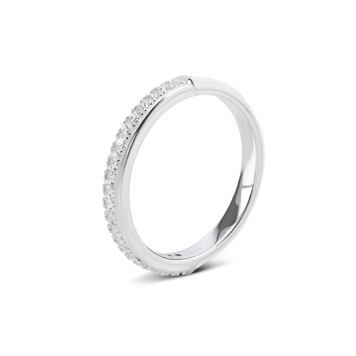 Серебряное кольцо с эмалью и фианитами. Артикул UG5SZDR32758