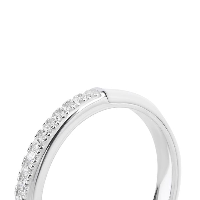 Серебряное кольцо с эмалью и фианитами. Артикул UG5SZDR32758