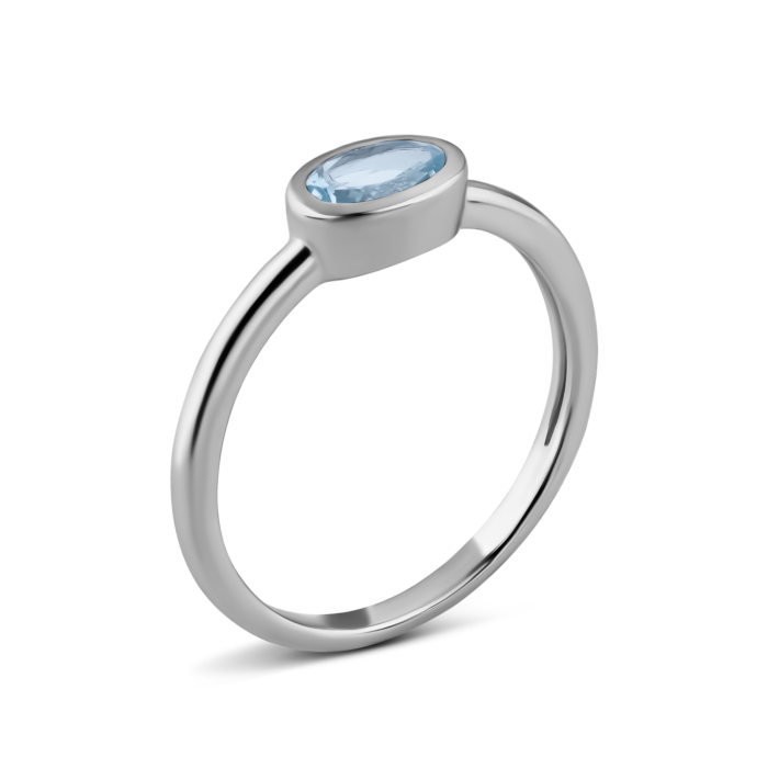 Срібна каблучка з топазом.Артикул UG5SZDR03013 п топ