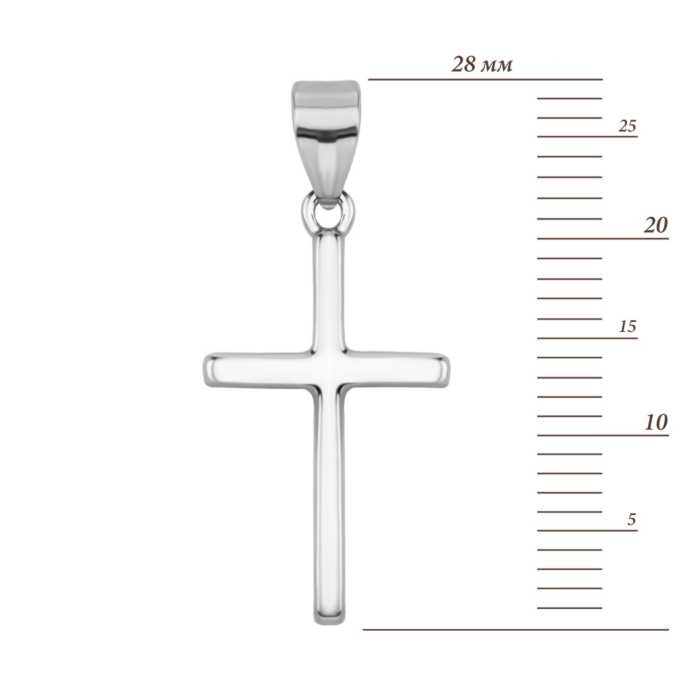 Серебряная подвеска Крестик. Артикул UG5SZSE08220 під