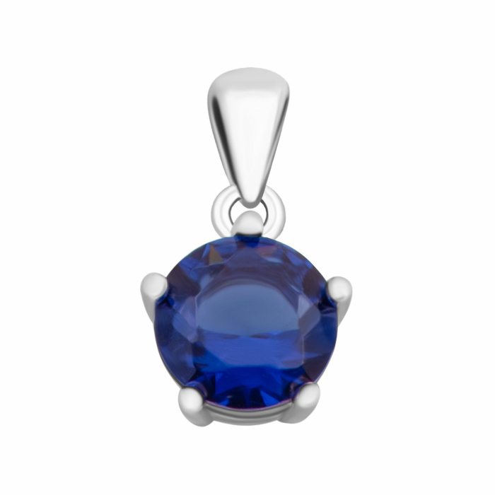 Срібна підвіска з фіанітом.Артикул UG5SZSE07049 под