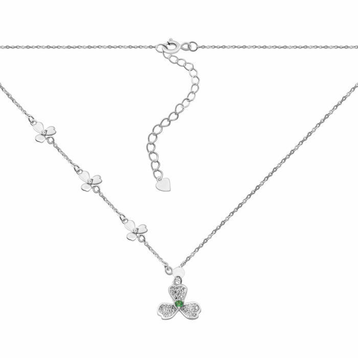 Серебряное колье с фианитами.Артикул UG5SN01821