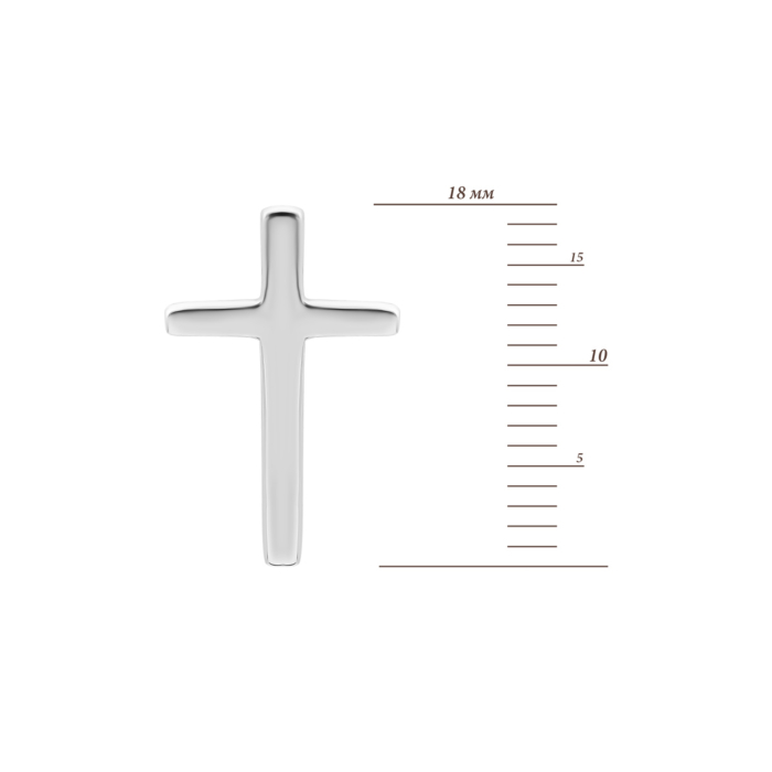 Серебряные пуссеты Крестики.Артикул UG5SZ072