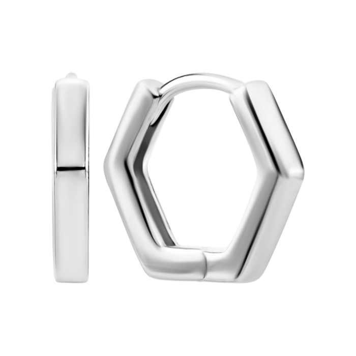 Срібні сережки-конго. Артикул UG5AE00470