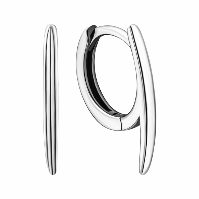 Срібні сережки-конго.Артикул UG5JB01541