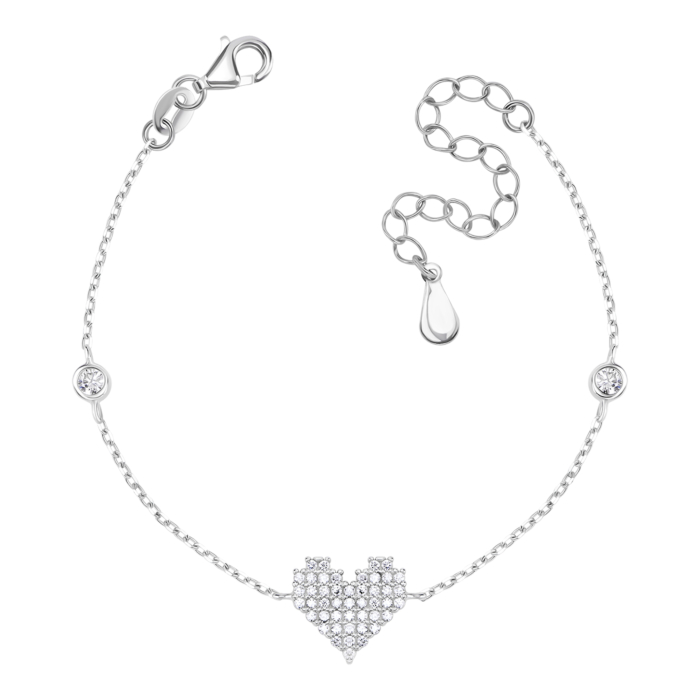 Срібний браслет з фіанітами. Артикул UG55-0006б