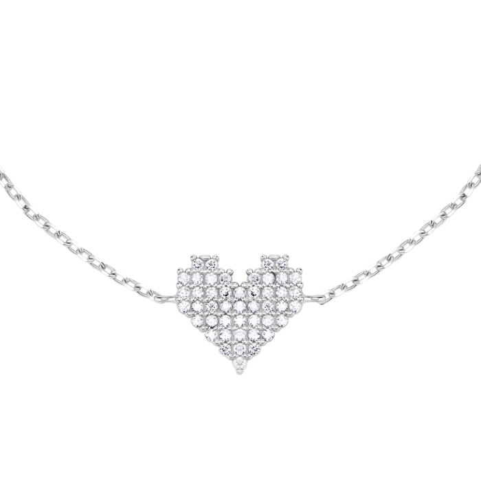 Срібний браслет з фіанітами. Артикул UG55-0006б