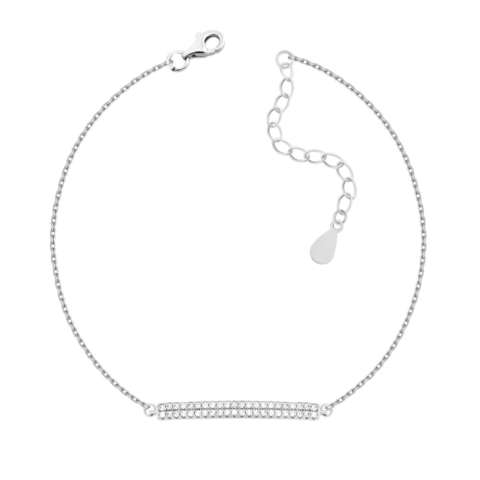 Срібний браслет з фіанітами. Артикул UG5D06619