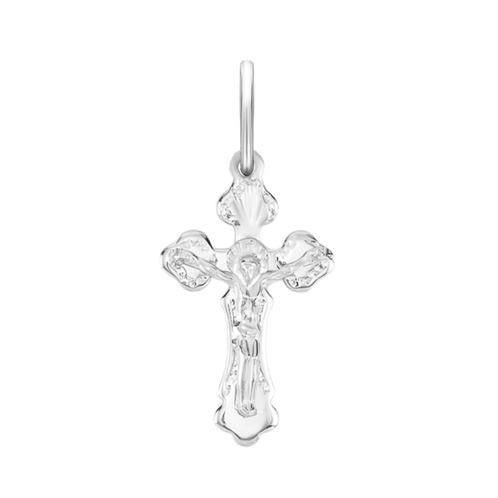 Срібний хрестик. Розп'яття Христове. Артикул UG52-8012.0.2