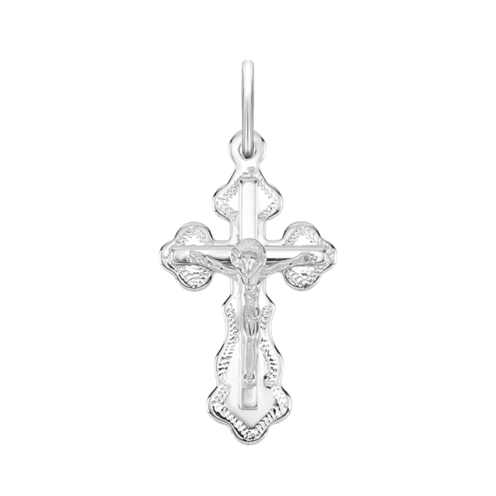 Срібний хрестик. Розп'яття Христове. Артикул UG52-8231.0.2