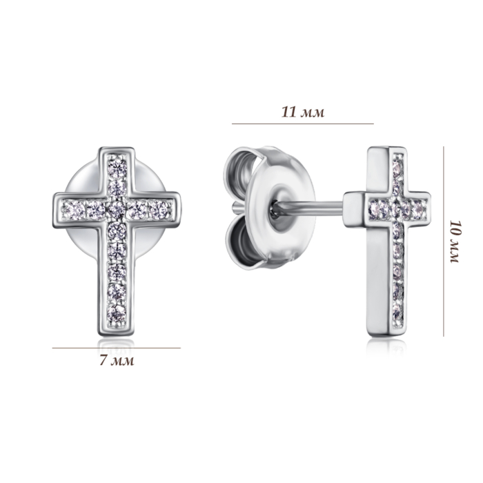 Срібні сережки. Артикул SZDE00293-E/12/1