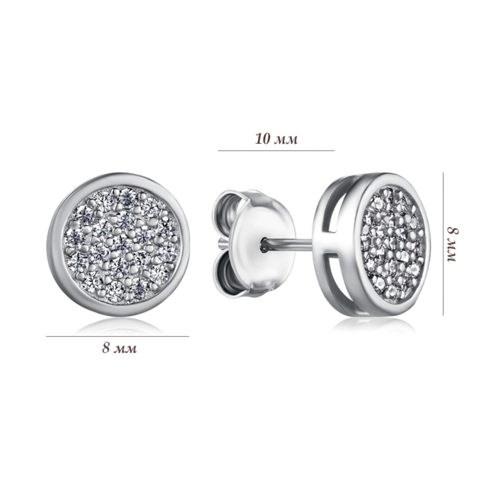 Серебряные серьги. Артикул SZDE00318-E/12/1