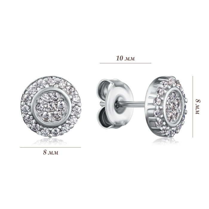 Срібні сережки. Артикул SZDE00365-E/12/1