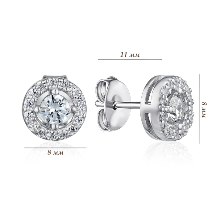 Срібні сережки. Артикул SZDE00382-E/12/1