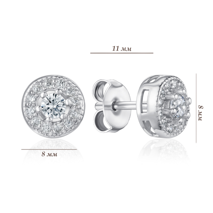 Срібні сережки. Артикул SZDE00447-E/12/1