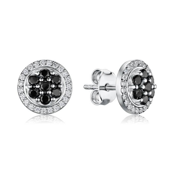 Срібні сережки з фіанітами SZDE00465-E/12/7