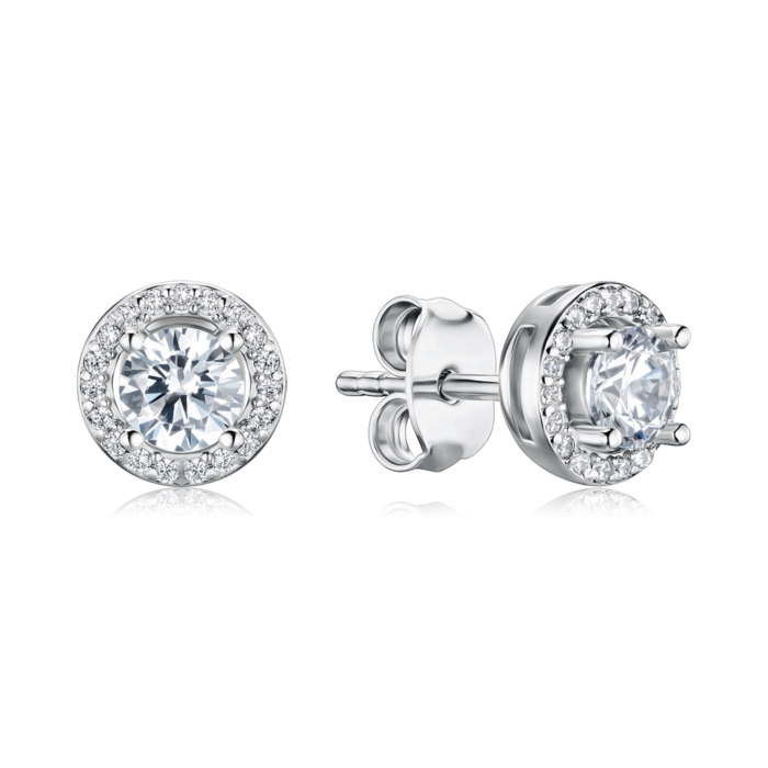 Серебряные серьги с фианитами SZDE00481-E/12/1