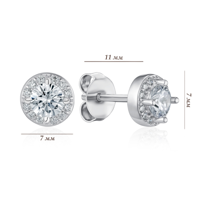 Срібні сережки. Артикул SZDE00491-E/12/1