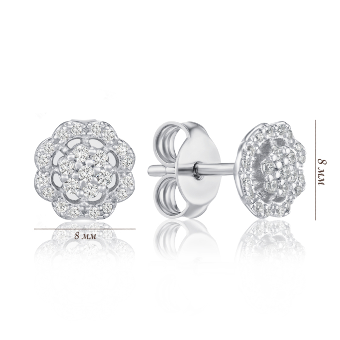 Срібні сережки. Артикул SZDE00509-E/12/1