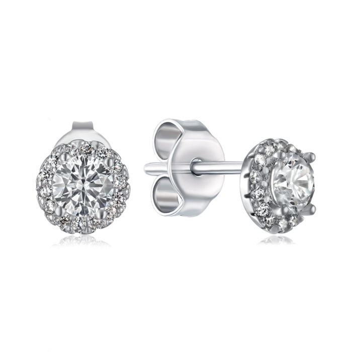 Серебряные серьги с фианитами. Артикул SZDE00534-E/12/1